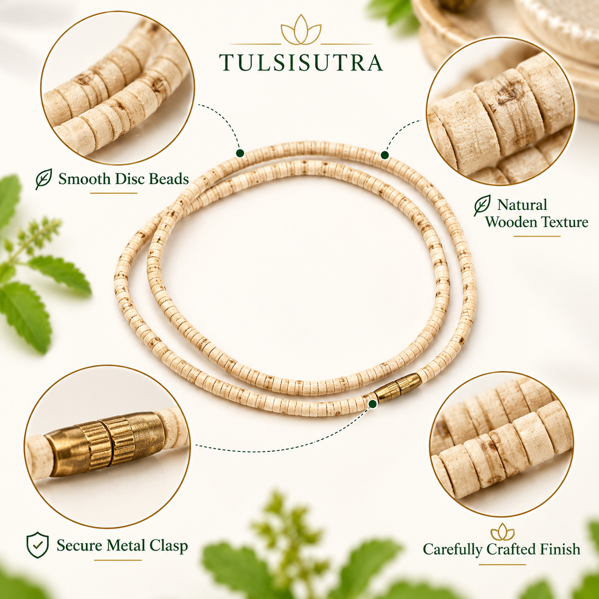 Pure Tulsi Kanthi Mala 100% original